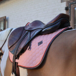 Saddle Pad Onion Quilt Neon Leather Show Jump