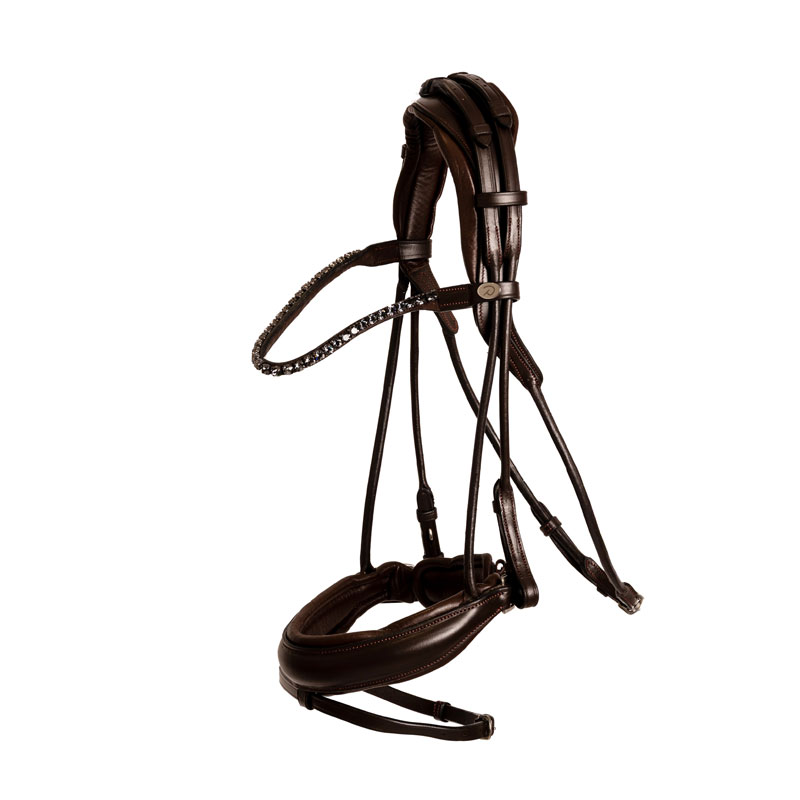 Dy'on Soft Leather Bridle Round with Large Noseband 1 Dy'on Soft Leather Bridle Round with Large Noseband
