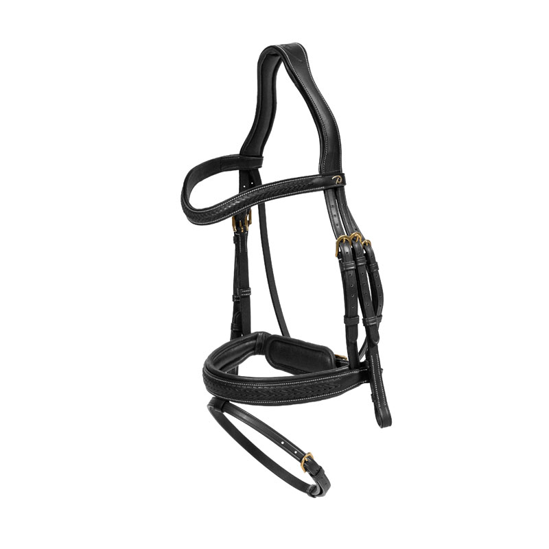 Dy'on Plaited Flash Noseband Bridle with Pull Back 5 Dy'on Plaited Flash Noseband Bridle with Pull Back - Image 5