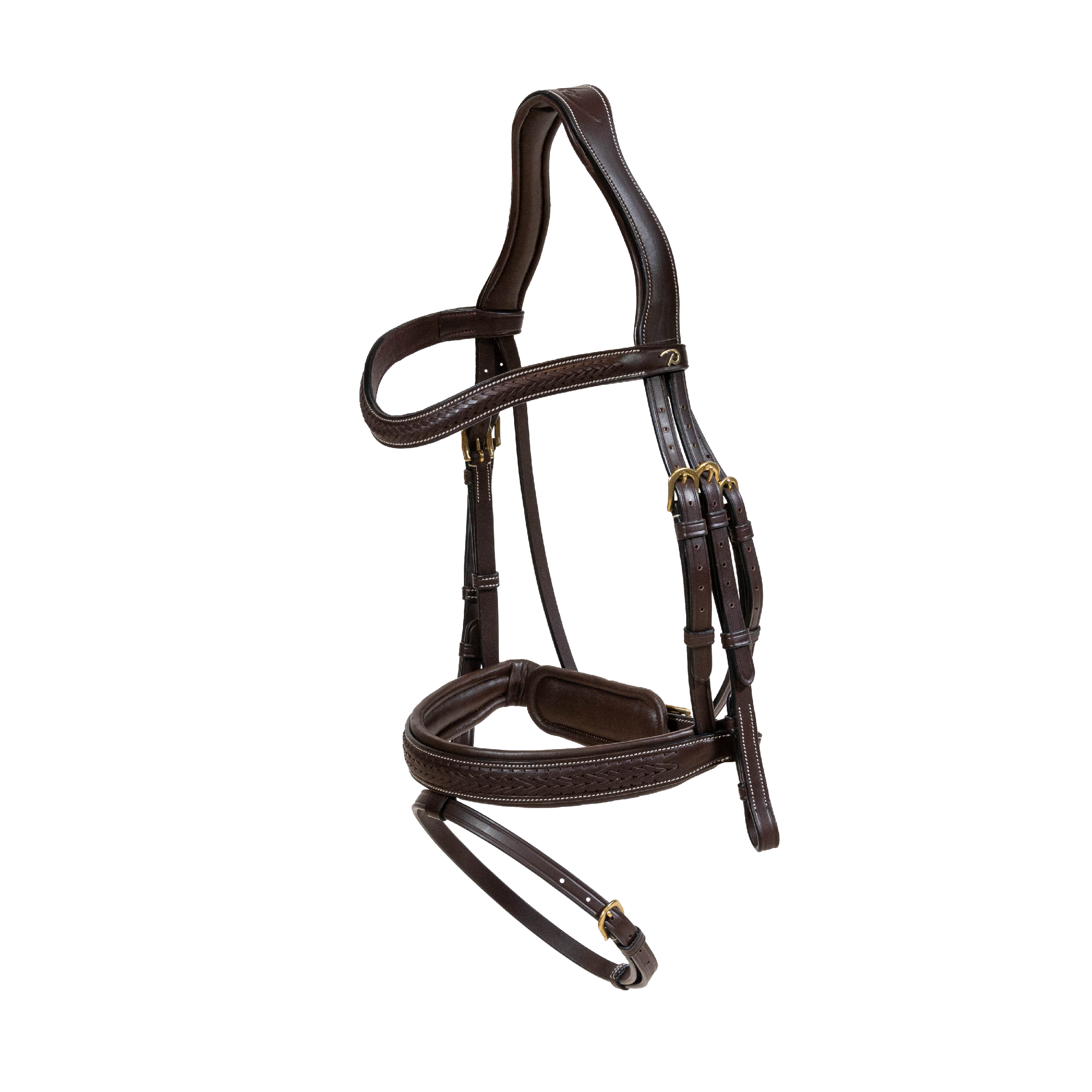 Dy'on Plaited Flash Noseband Bridle with Pull Back 4 Dy'on Plaited Flash Noseband Bridle with Pull Back - Image 4