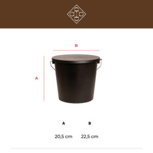 Grooming Deluxe Bucket with Lid 5ltr