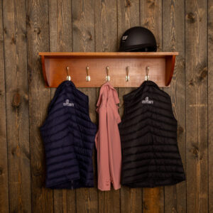 Helmet Shelf with Rack & 5 Hooks