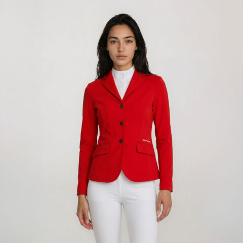 Kentucky Womens Show Jacket Classic Red 32021-13 With White Breeches