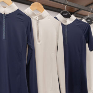 Kentucky Womens Show Shirt with Glitter Zipper Short Sleeve