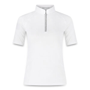 Kentucky Womens Show Shirt with Glitter Zipper Short Sleeve