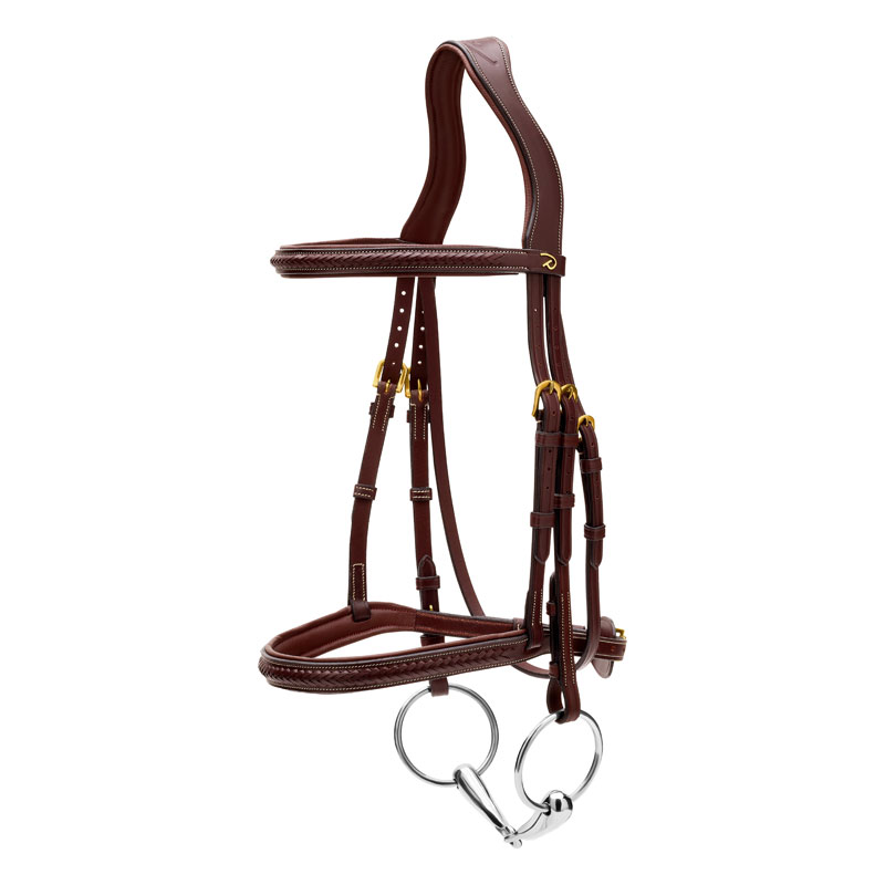 Dy'on Plaited Noseband Bridle Without Flash 1 Dy'on Plaited Noseband Bridle Without Flash DY-10001-