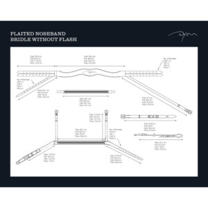 Dy'on Plaited Noseband Bridle Without Flash DY-10001-