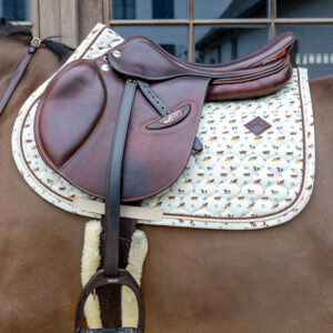 Saddle Pad Velvet Horse Printing Show Jumping 42812